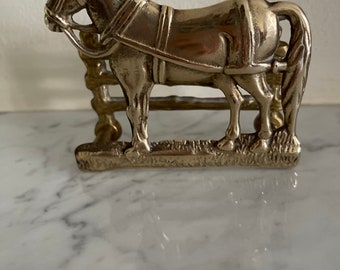 小さな真鍮製ヴィンテージ馬型レターラック - Etsy 日本