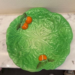 Vintage Carlton Ware Dish , Green Leaf Tomato Dish