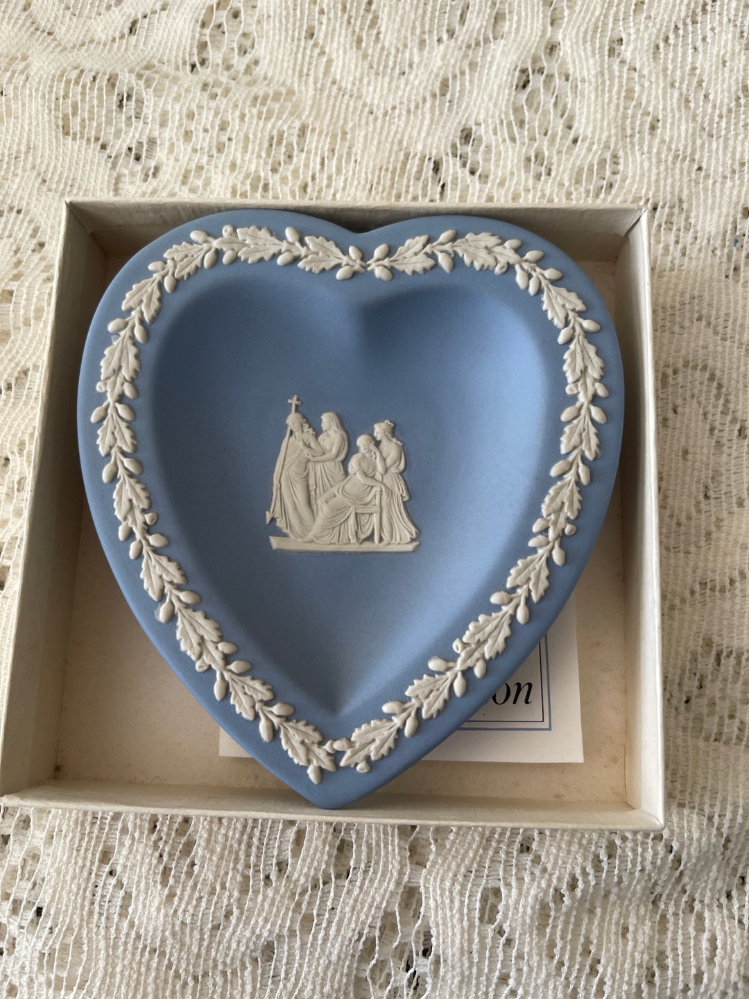 Wedgwood Heart Trinket Dish, Vintage Wedgwood , Blue Decor , Wedgwood ...
