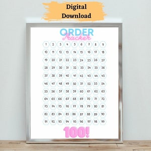 Order Tracker / Sales Tracker / 100 Verkäufe / Verkaufsziele / Small Business