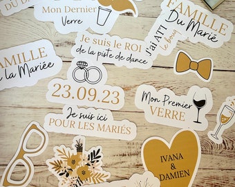 Accessoires photobooth + affiche personnalisés