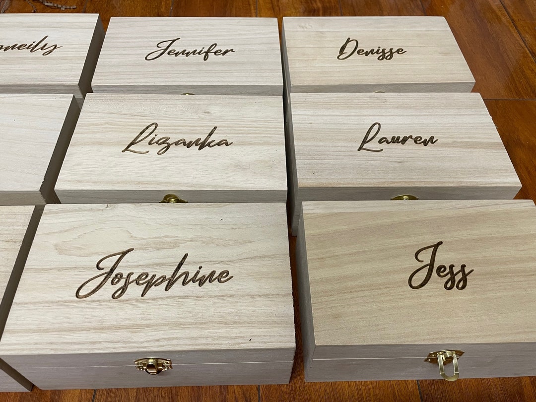 Wooden Bridesmaid Proposal Box, Bridesmaids Gift, Bridesmaid Box ...