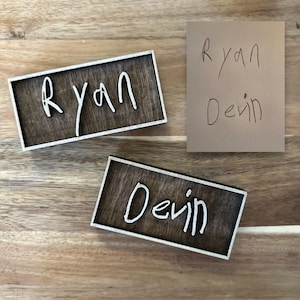 Child’s Name Magnet, Handwriting Magnet, Personalized Name Magnet, Personalized Handwriting Plaque, Handwriting Keepsake, Handwriting Art