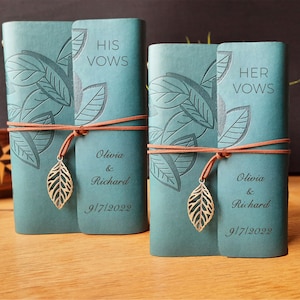 Personalized Engraved Wedding Vow Book: Custom Photo Journal