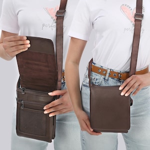 Damen Tasche für den täglichen Gebrauch - Crossbody bag - Schultertasche aus veganem Leder - Umhängetasche - Kleine Umhängetasche