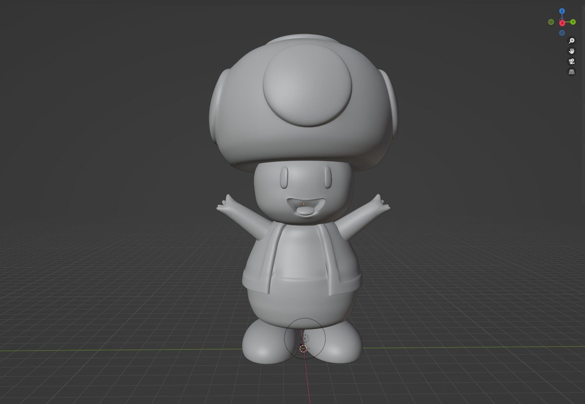 Toad Stl Toad 3D Model STL Super Mario Bros - Etsy