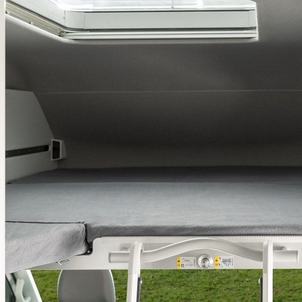 Grand California 600 Loft Bed Up 3 teilig Schonbezug Cosy Full Cover mit Reißverschluss in Grau Camper