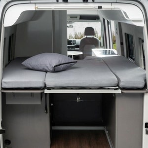 VW Grand California 680 rear bed 3-piece slipcover Cuddly Full Cover with zipper