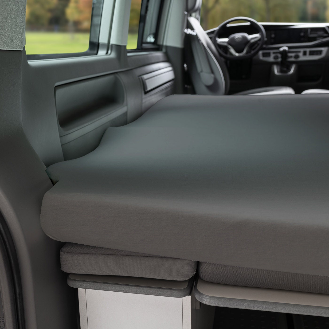 Lenzuolo Con Angoli Elasticizzati Per VW T6.1 California Tetto Apribile – 198x116 Cm, Cotone E Nylon