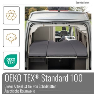 Fitted sheet VW Grand California 680 3-piece rear bed OEKO-TEX®