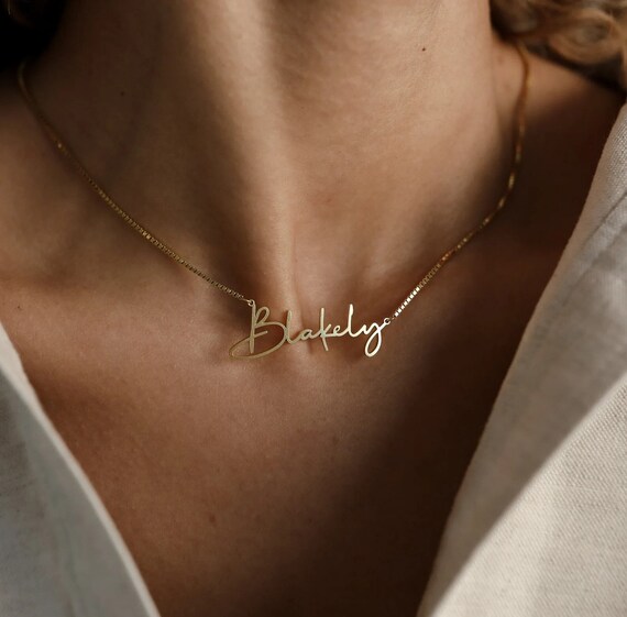 Personalized Name Necklaces, Personalized Name Necklaces , Script Name Necklaces, Mothers Day Jewelry , Gift for Her , Personalized Gift