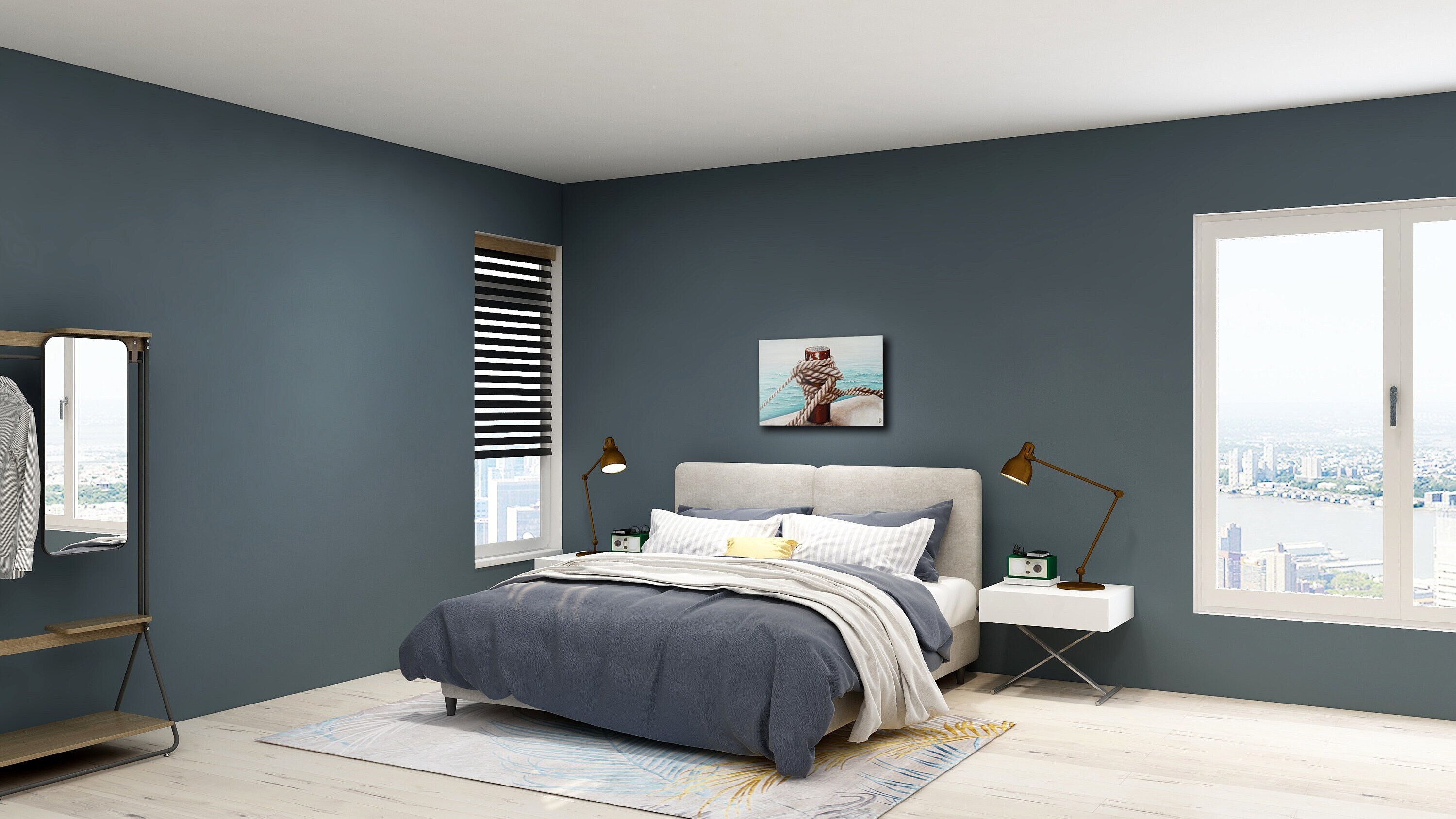 Tableau Acrylique sur Toile Cordage Bateau. Une Réalisation Unique d'après Photo