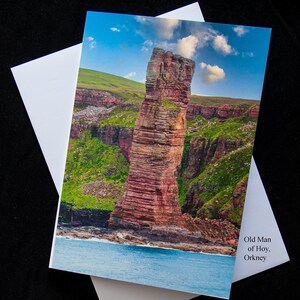 Carte de voeux Old Man of Hoy // Cartes-cadeaux // Cartes paysage écossais Orcades // Cartes Écosse // Cartes vierges