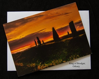 Ring of Brodgar Greeting Card // Gift Cards // Scottish Note Cards //Orkney - Highlands Scotland // Blank Cards
