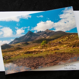 Cartão de felicitações Cuillins // Cartões de presente // Cartões de notas escoceses // Ilha de Skye - Highlands Scotland // Cartões em branco