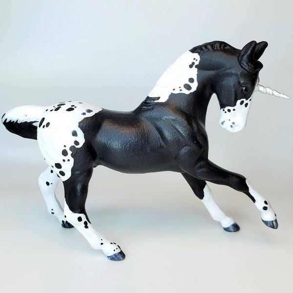Domino; Custom Painted Breyer Stablemate Warmblood