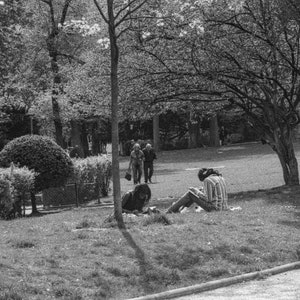 Elderly Couple In The Park ARCHIVAL PRINT