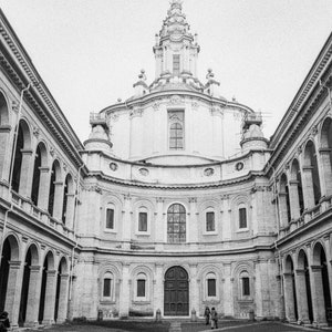 Iglesia de San Ivo en La Sapienza IMPRESIÓN DE ARCHIVO