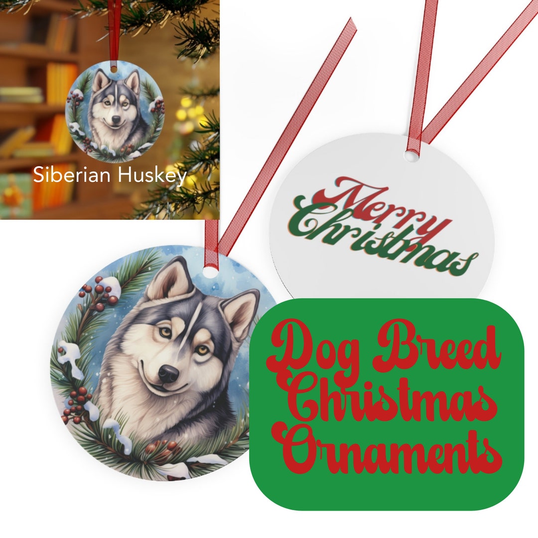 Dog Breed Christmas Ornaments Ornaments and Accents Cute Dog Etsy