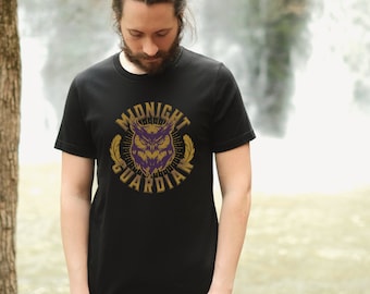Midnight Guardian Owl Shirt, Owl T-shirt, Midnight Guardian T-shirt, Owl Shirt, T-shirt Gift for Owl Lover, Gift for Her, Gift for Him