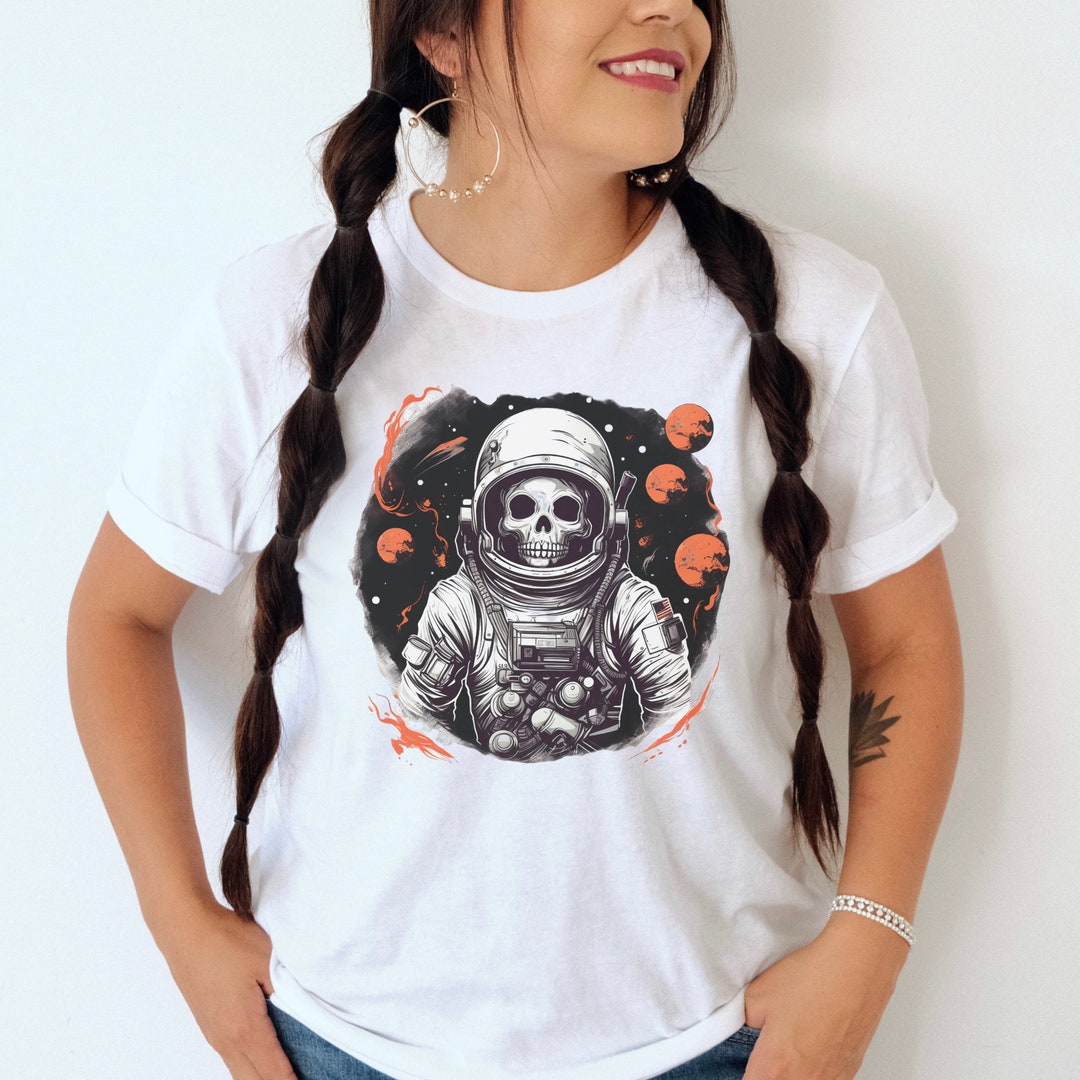 Stars and Skull Crewneck T-Shirt