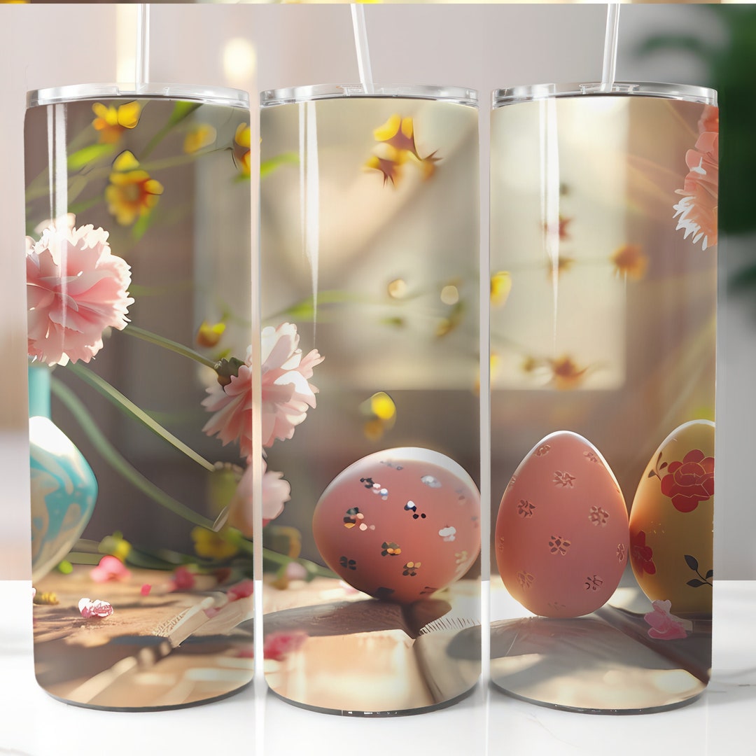 20 Ounce Straight Skinny Easter Egg Spring Sublimation Design, Straight ...