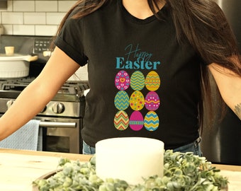 Cute Easter Egg Shirt, Happy Easter Egg T-shirt, Egg Shirt for Easter, Bright Colored Easter Egg Shirt Gift, Gift for Her, Gift for Him