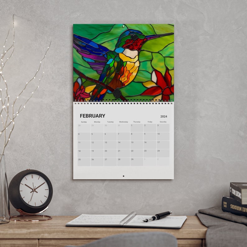 2024 Hummingbird Calendar 2024 Calendar 2024 Wall Calendar Etsy.de