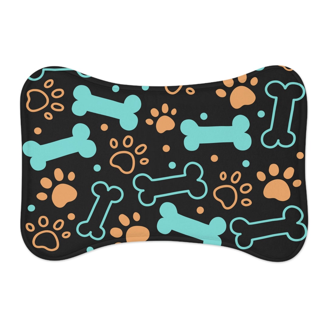 Bone Shaped Feeding Mat for Dogs Dog Feeding Mat Dog Food Etsy