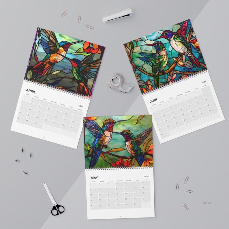 2024 Hummingbird Calendar 2024 Calendar 2024 Wall Calendar Etsy.de