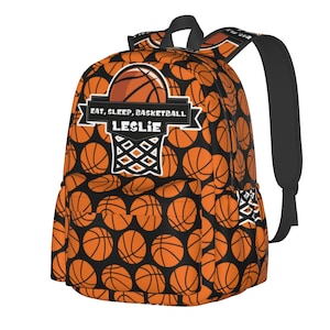 Sac à dos personnalisé avec basket-ball pour garçons filles, sac de voyage personnalisé cartable de basket-ball pour hommes et femmes