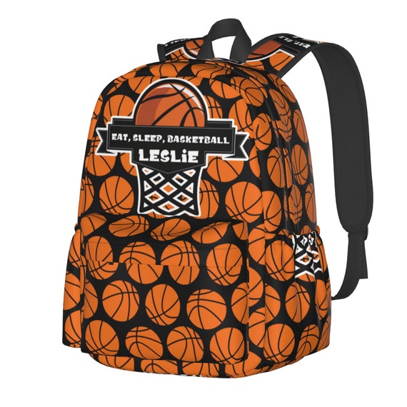 Custom Name Backpack With Basketball for Boys Girls Personalized Basketball School Bag Travel Bag for Men Women Etsy Canada