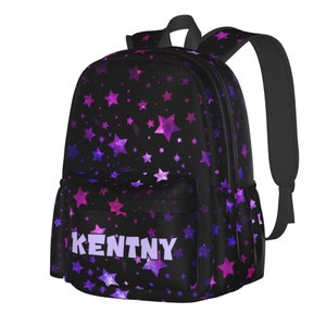 Sac à dos personnalisé avec prénom pour filles et garçons, sac de voyage personnalisé décontracté pour ordinateur portable, cadeau de rentrée scolaire pour fils et fille