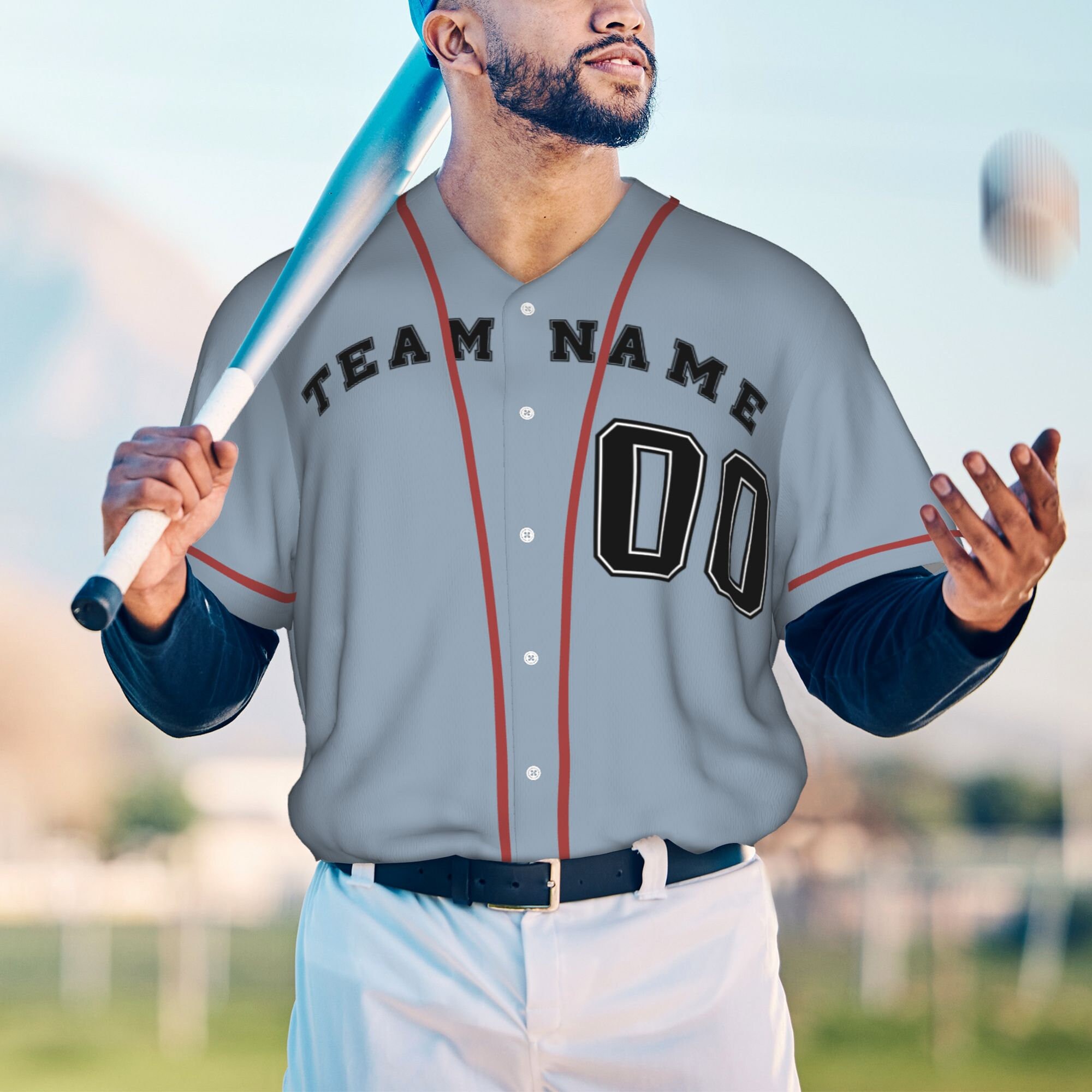 pinstripe jersey custom split baseball jerseys