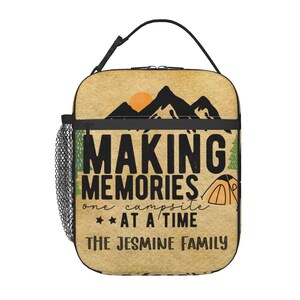Personalized Insulated Lunch Bag: Custom Text Lunch Tote