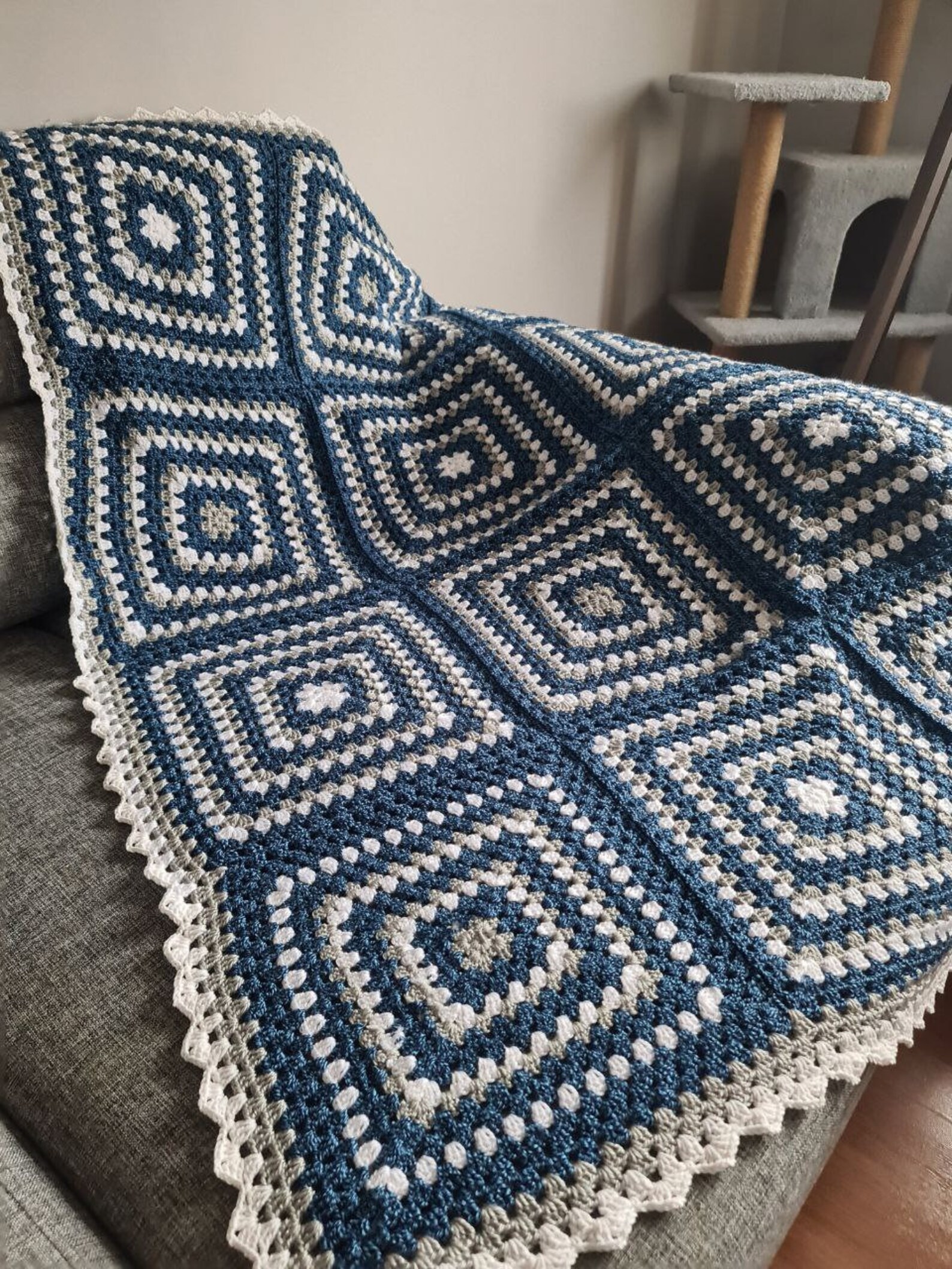 Crochet Blanket,granny Square Blanket,crochet Granny Square Blanket,granny Blanket,colorful