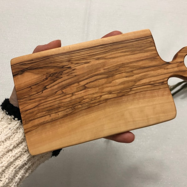 Olive Wood Cheese Board, Mini Cheeseboard, Small Cheese Board, Wine Lover Gift, Cute Gift