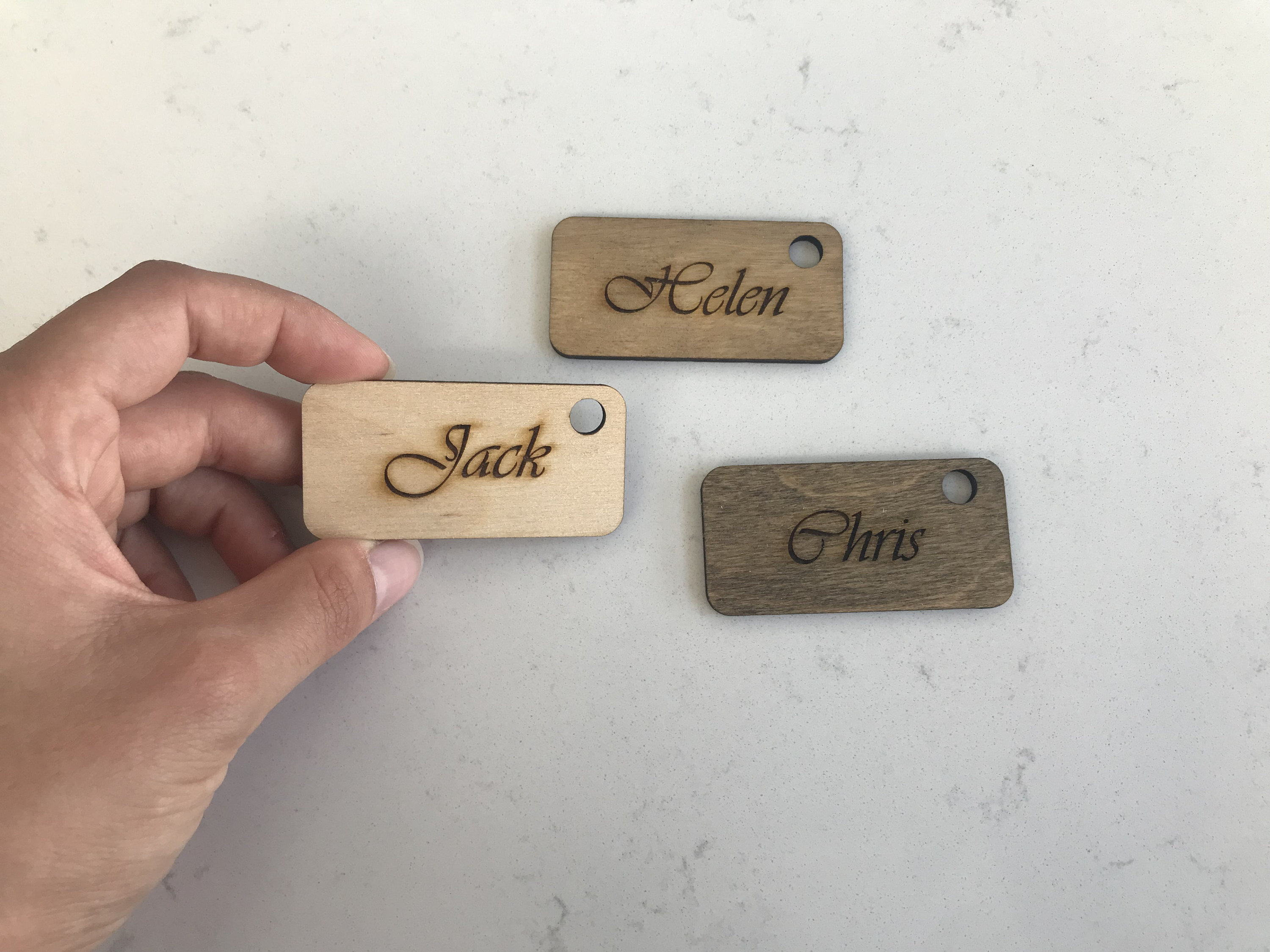 Place Setting Signs for Guests, Wooden Seating Chart, Rustic Wedding ...