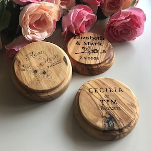 Rustikale Hochzeitsbevorzugungen, einzigartige Hochzeitsbevorzugungen für Gäste aus Holz, Gastgeschenke