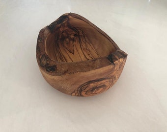 Live Edge Snack Bowl, Olive Wood Bowl, Handmade Wooden Bowl, Natural Decorative Bowl