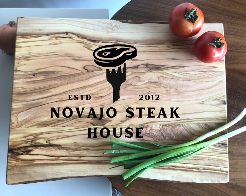 Custom Cutting Board Logo Personalized Corporate Gifts Wood Etsy