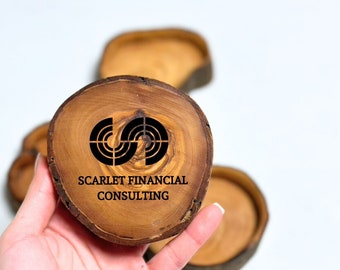 Tiny Wooden Bowl, Corparate Gift with Logo, Cheap Coworker Gift, Company Logo Gift for Client, Gift for Employee