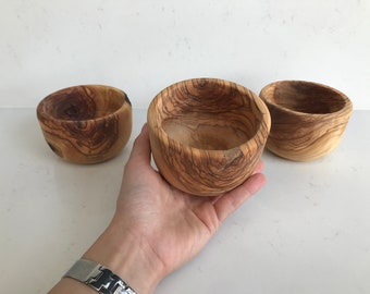 Wooden Bowls Handmade Turn, Small Wood Bowl, Olive Wood Bowl
