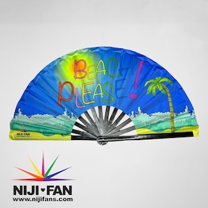 Beach Please Clack Fan *Blacklight Reactive*