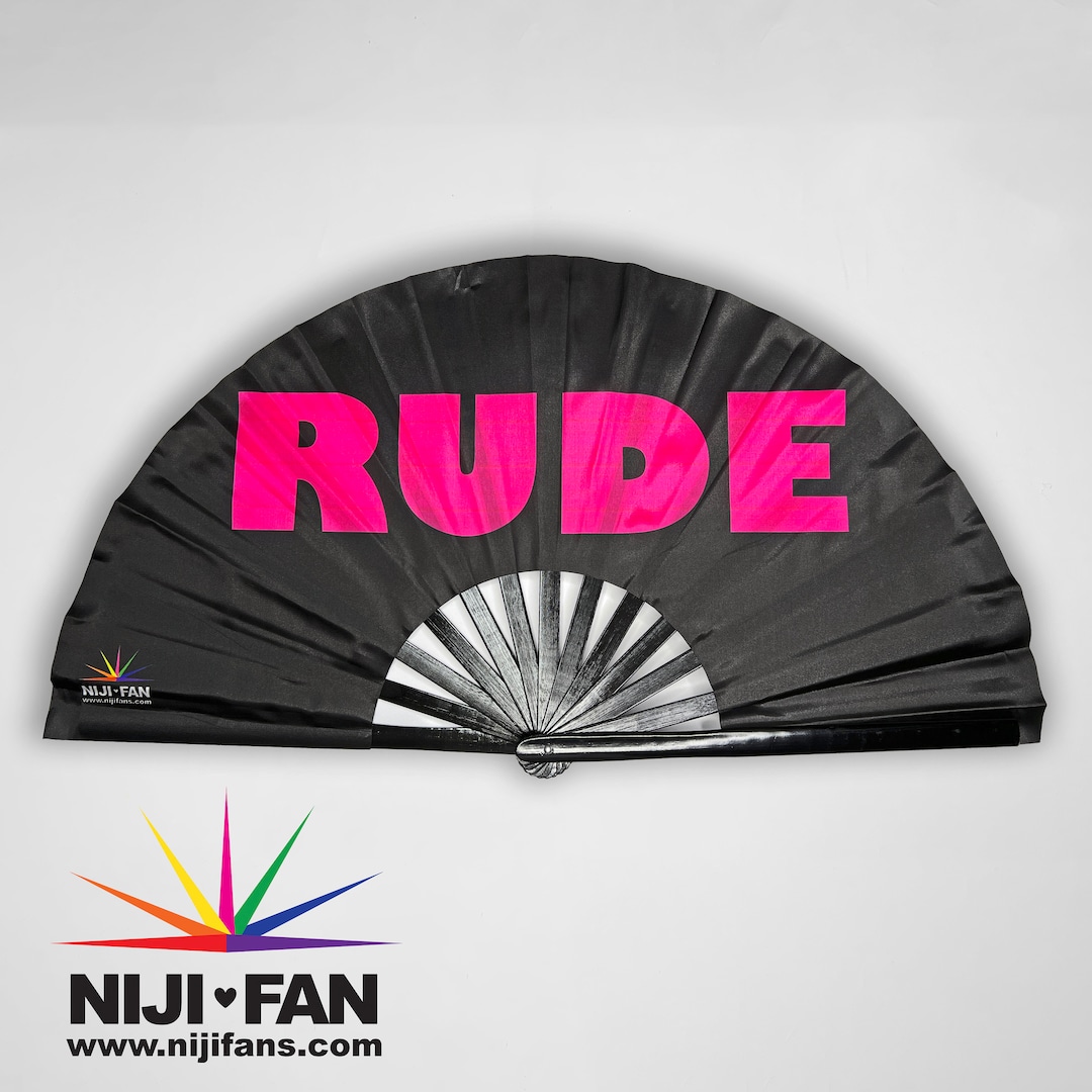 Rude Fan *blacklight Reactive* - Etsy