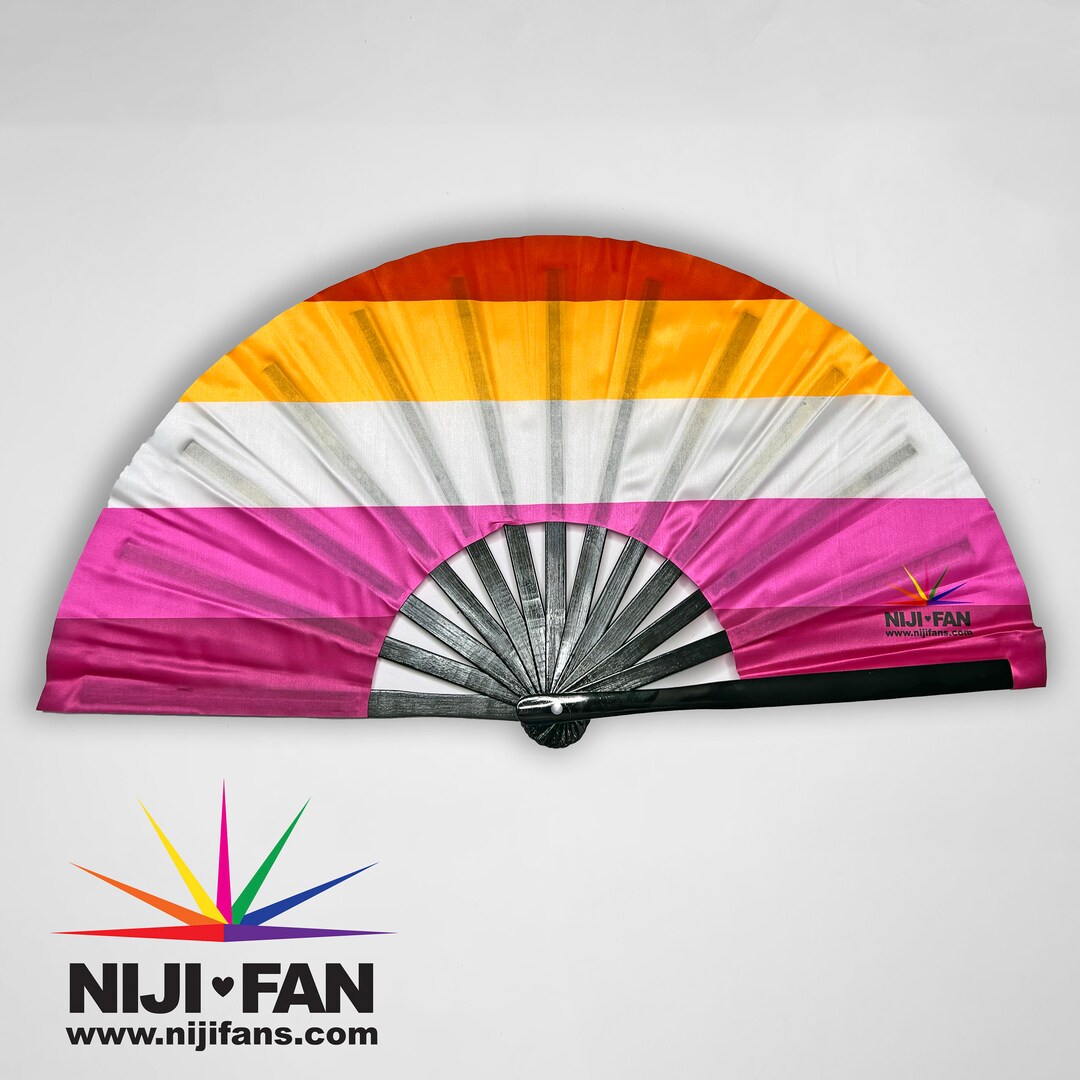 Lesbian Pride Fan *blacklight Reactive* - Etsy