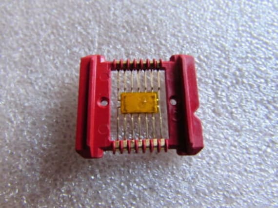 SN15845 Texas Instruments Mil-Spec Gold Flat Pack IC Chip Vintage-ic RARE 1967 