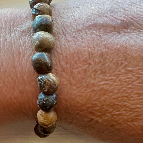 Natural Handmade Kombucha Pellicle (Scoby) Beaded Bracelet