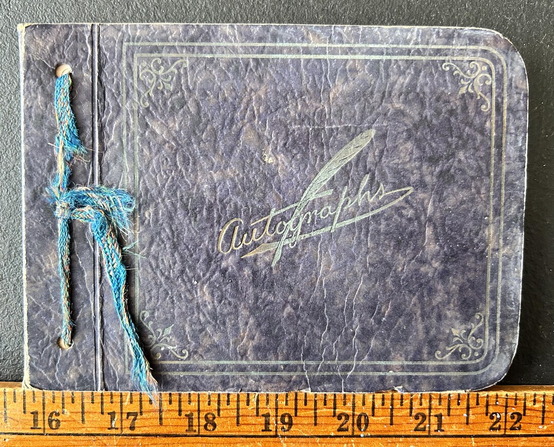 Vintage Autograph Album, 1931, Ephemera, Junk Journal, Art Journal ...