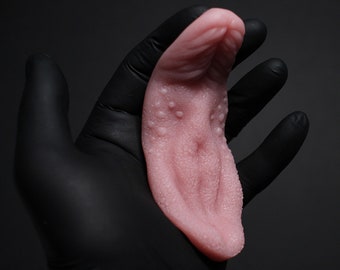 Tongue-Tied (V1) Silicone tongue sex toy Realistic hand sculpted sex toy - clit stimulator